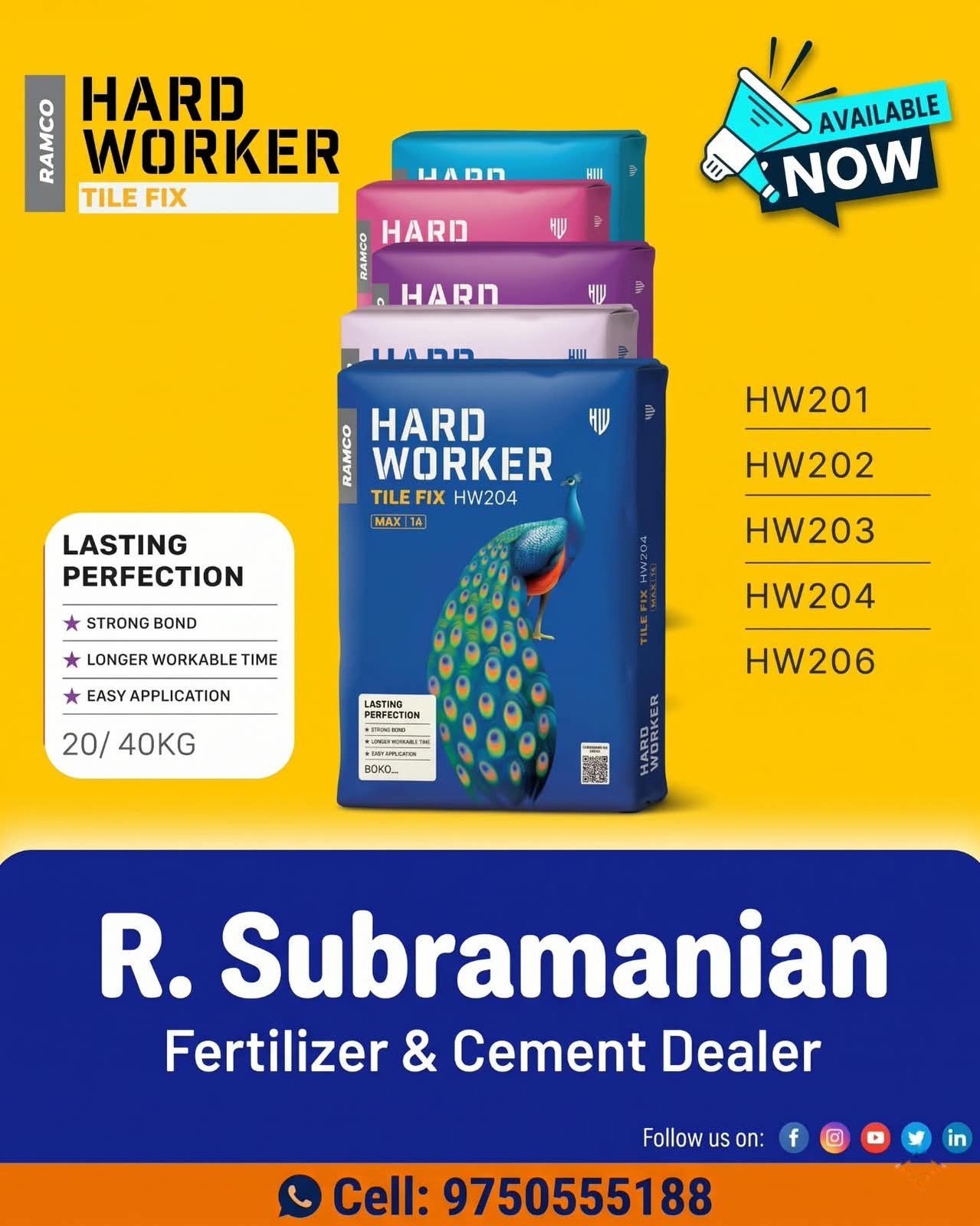 Ramco Hard Worker Tile Fix bag
